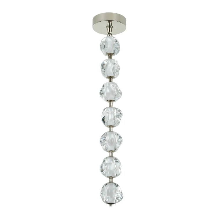 Polished Nickel LED Pendant from the Jackie Collection