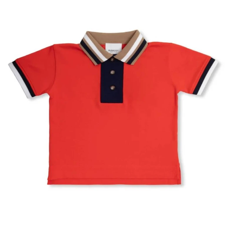 Burberry Infant Douglas College Printed Polo Shirt