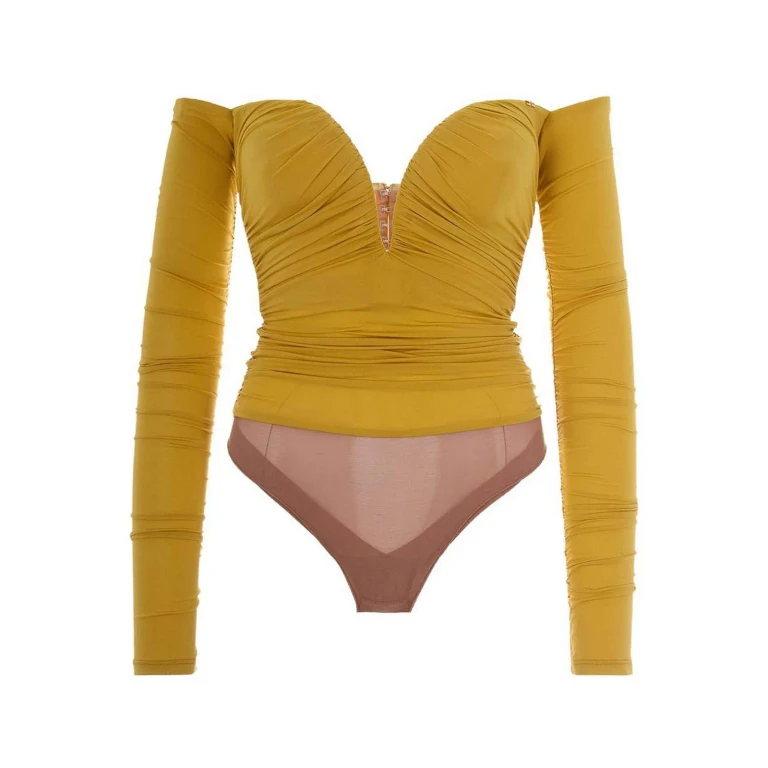 Elisabetta Franchi Robe De Soirée - Jaune