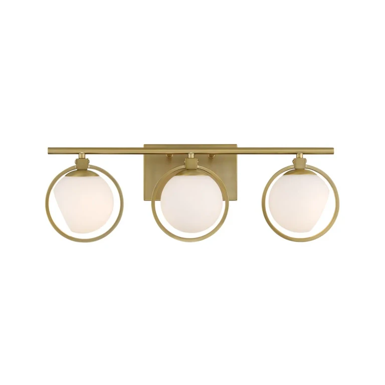 Teatro 3-Light Bathroom Vanity Light in Brushed Gold