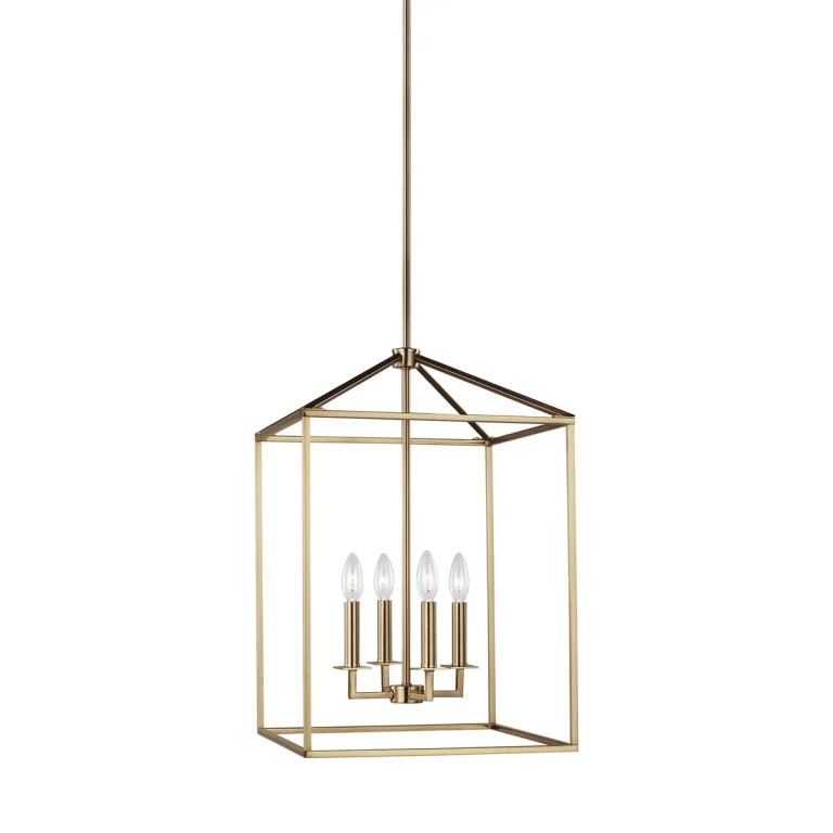 Perryton 4-Light Foyer Light in Satin Brass