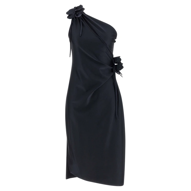 Black Polyamide Midi Dress - Women