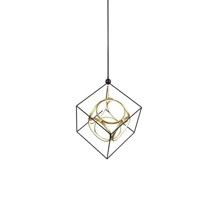 Monza LED Contemporary Chandelier in Brass