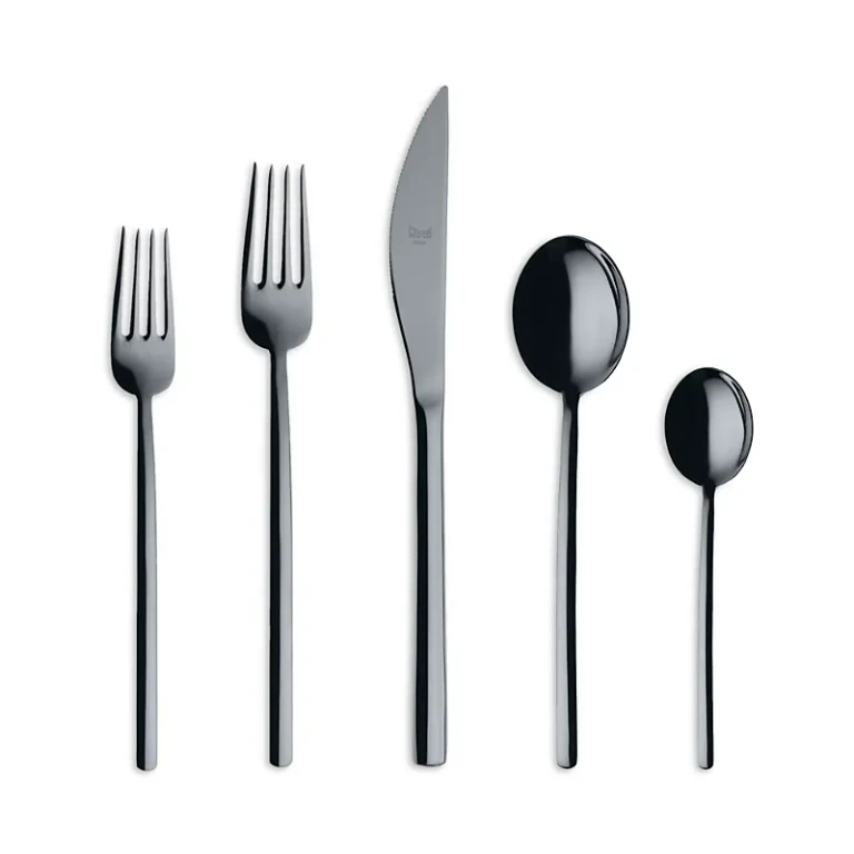 Mepra Due Oro Nero 5 Piece Place Setting