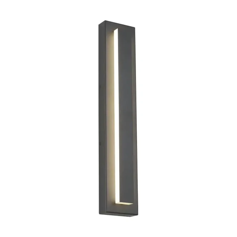 Aspen 26" Outdoor Wall Light in Charcoal