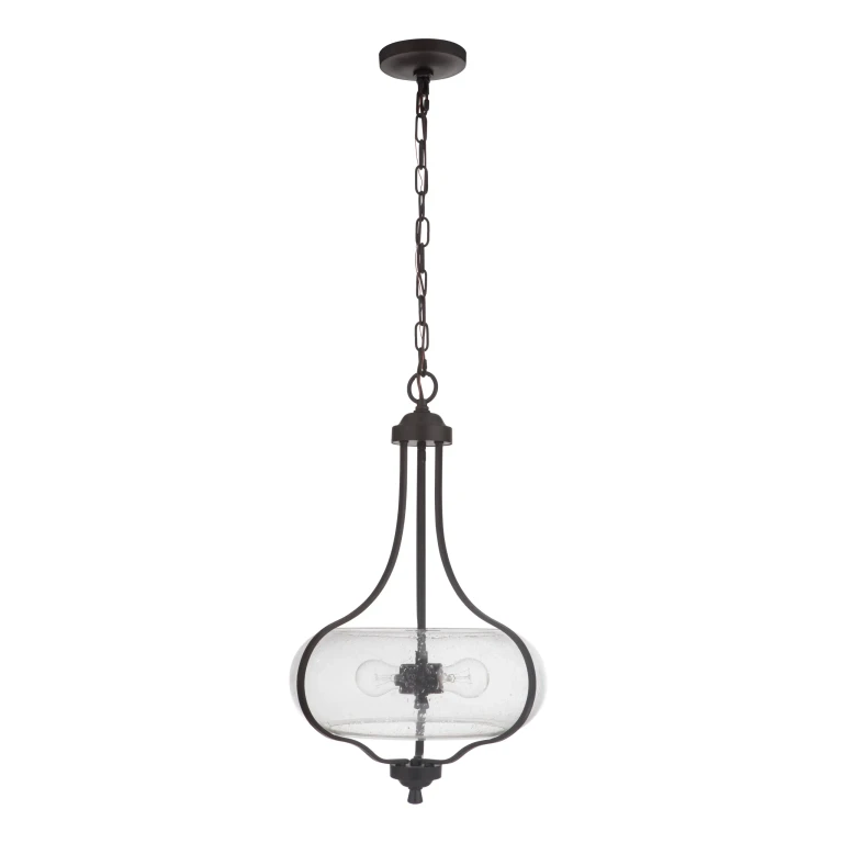 Serene 2-Light 24" Pendant Light in Espresso