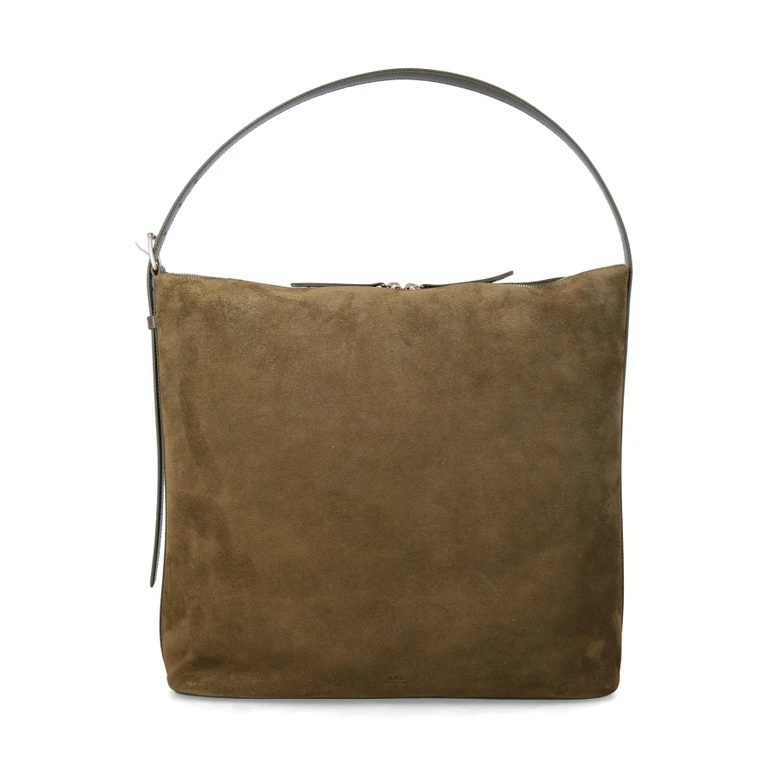 A. p.c. Vera Maxi Suede Bag