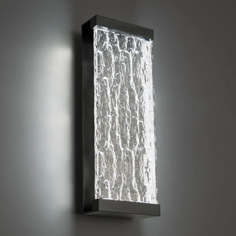 WAC Fusion 3000K 2-Light Outdoor Wall Light in Black - WS-W39120-BK