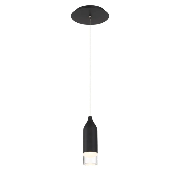 Black LED Pendant from the Action Collection