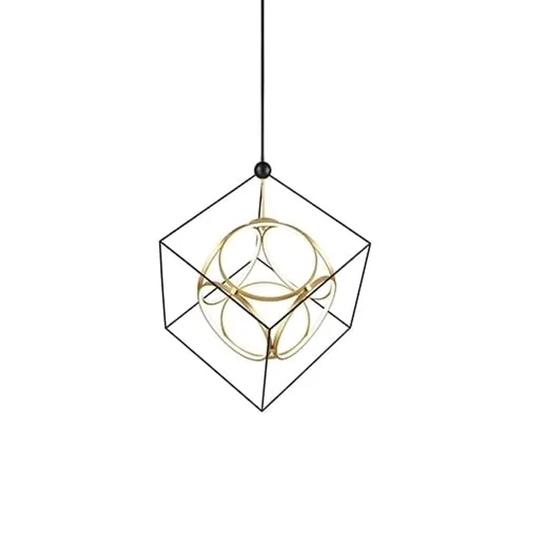 Monza LED Contemporary Chandelier in Brass