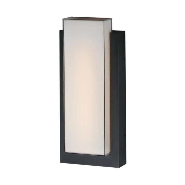 Black LED Outdoor Wall Sconce from the Tower Collection