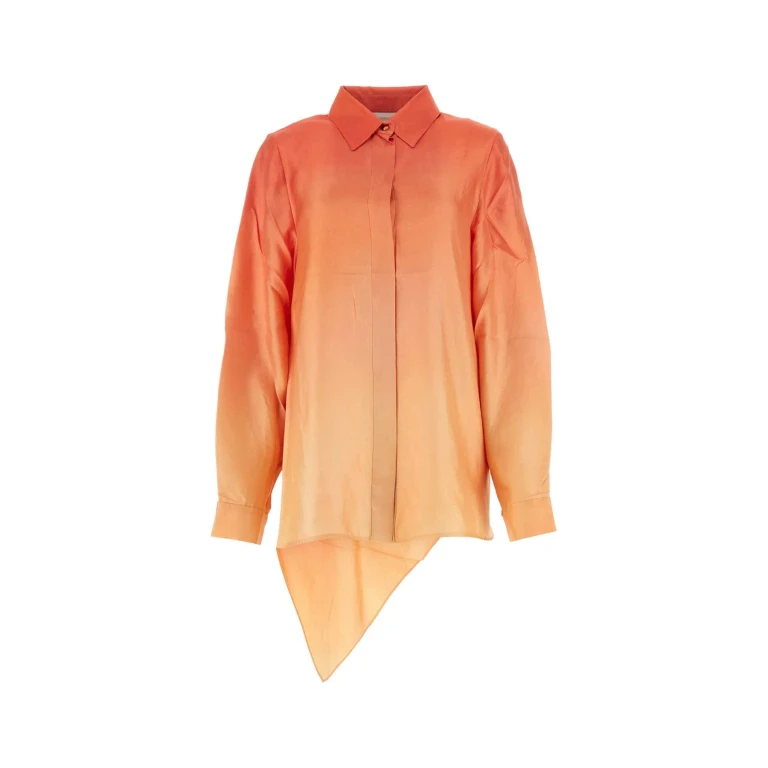 Zimmermann Two-tone Silk Tranquillity Shirt