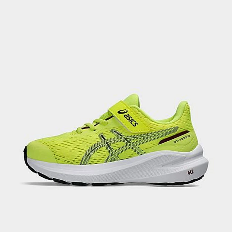 Asics Little Kids GT-1000 13 Running Shoes in Citron/White Size: 1.0