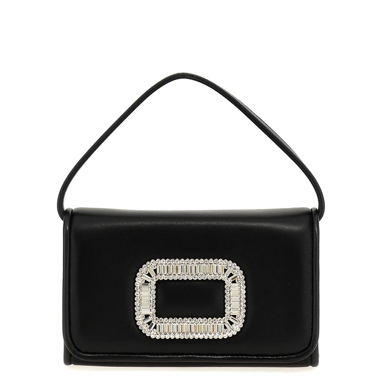 Roger Vivier Black Lamb Leather Handbag Bag - Women
