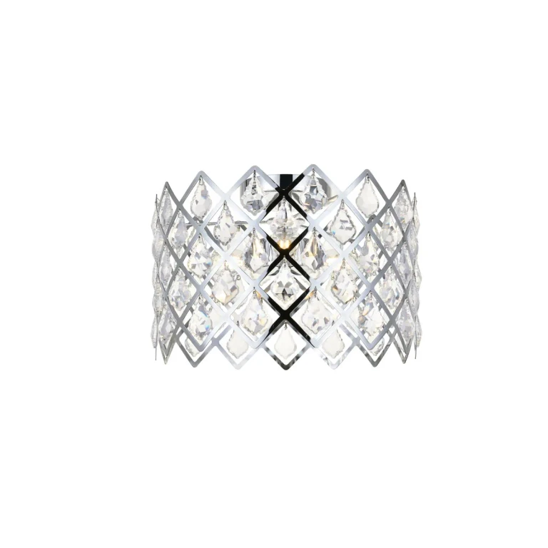 Chrome Three Light Flush Mount from the Lyla Collection