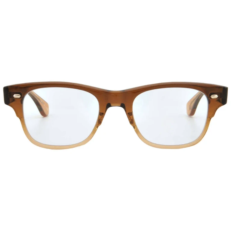 Garrett Leight RODRIGUEZ Demo Square Eyeglasses 1124 GOF 48
