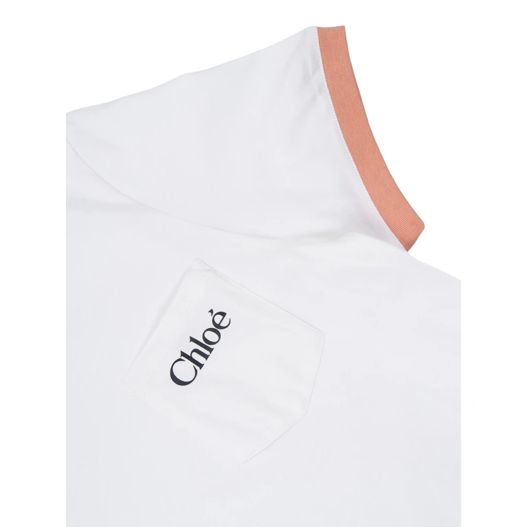 Chloé T-SHIRT White Cotton Fabric 2 Short Sleeves