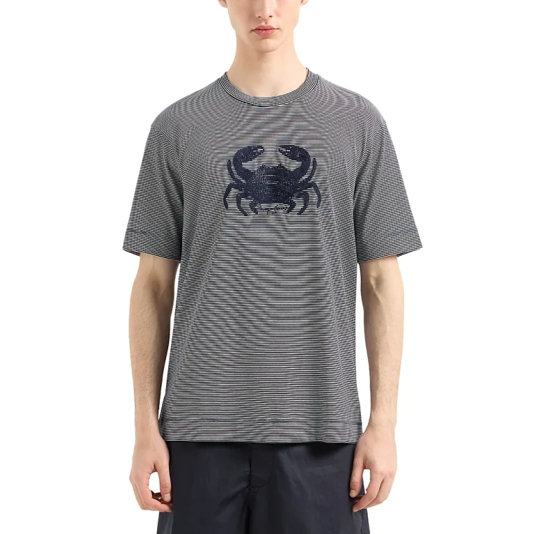 Emporio Armani Embroidered Crab Tee