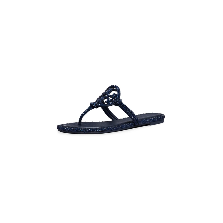 Tory Burch Women's Miller Knotted Crystal Sandal