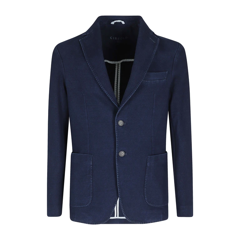 Circolo 1901 Blazer Blue Cotone Elastane Giacca - Men