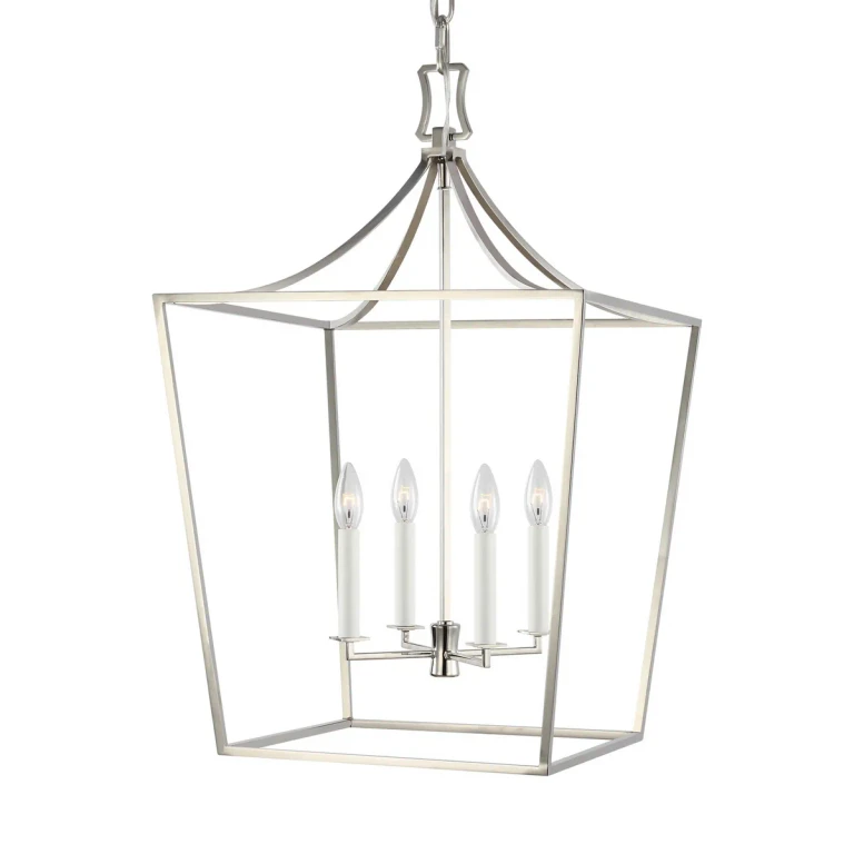 Southold 4-Light Chandelier in Polished Nickel by Chapman & Myers