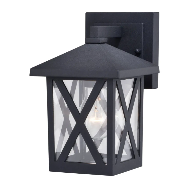 Textured Black Outdoor Wall Mount from the Rockford Collection