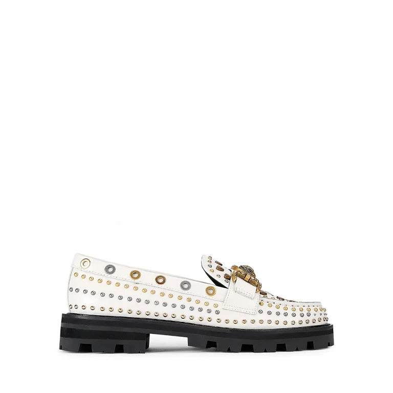 Kurt Geiger London Women's Mansion Studded Loafer Flats