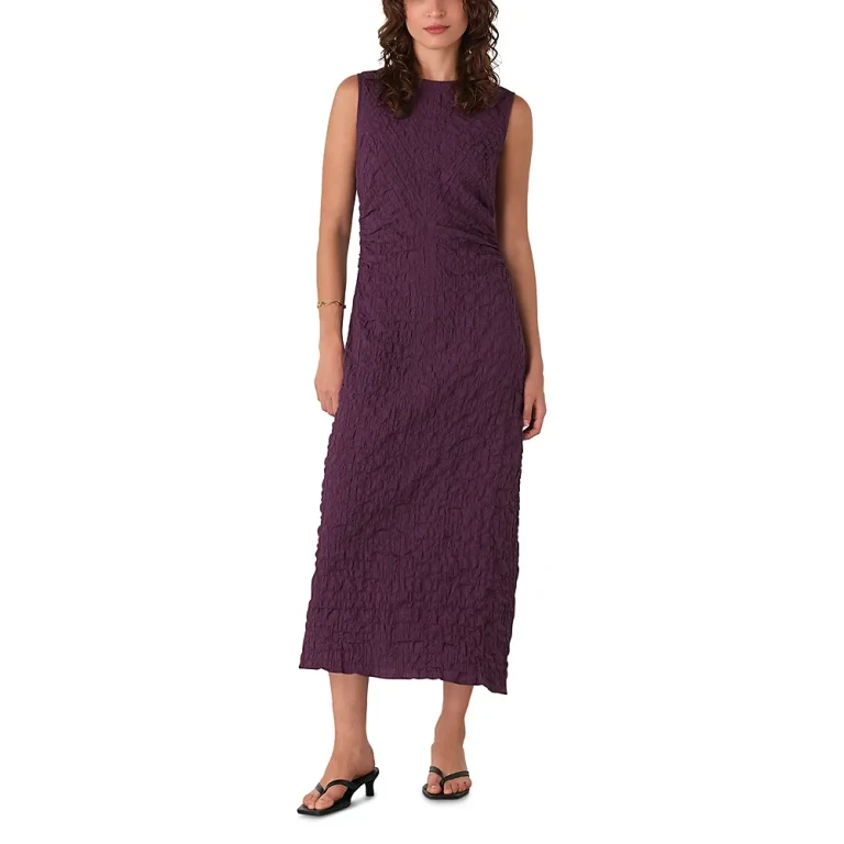 Whistles Lori Textured Midi Dress