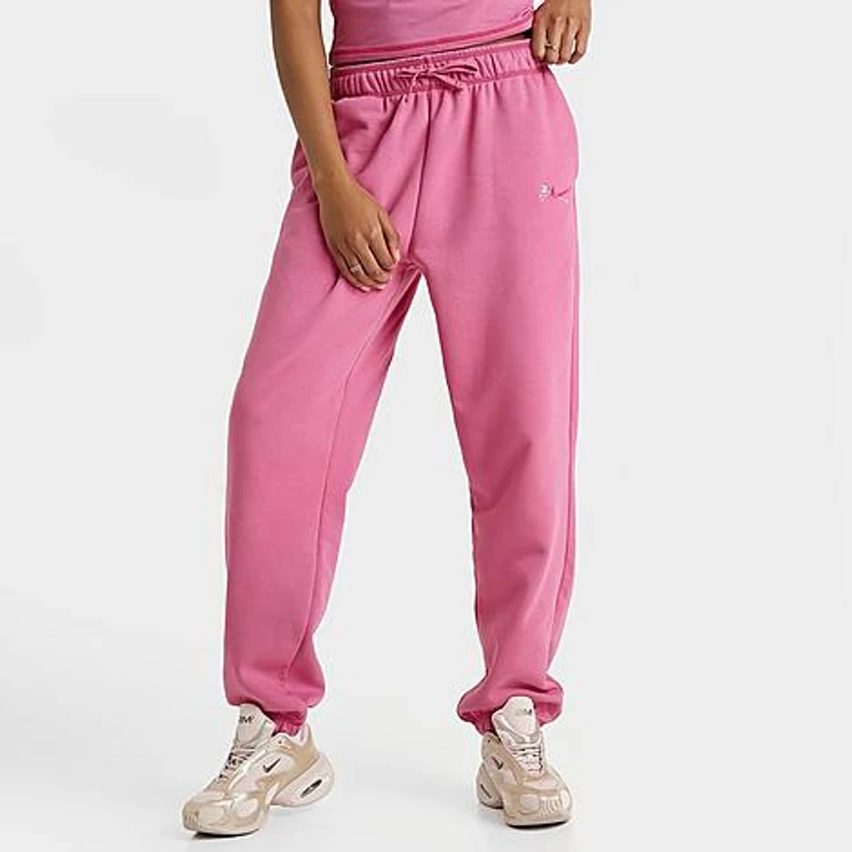 Nike Women's Sportswear Club Fleece Jogger Pants in Peony/Rush Pink Size: XS