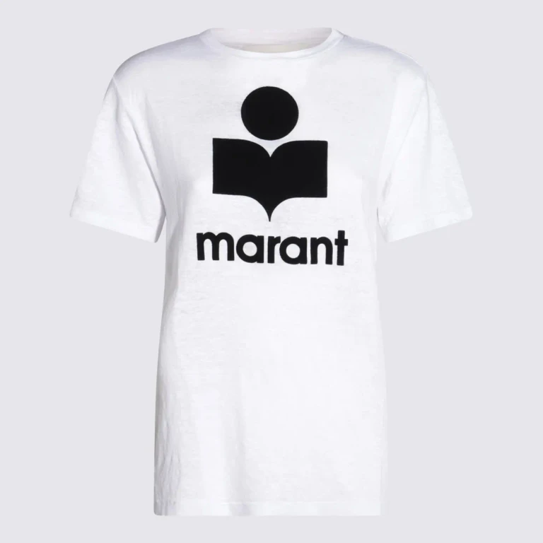 Marant Étoile Zewel Logo Print Linen T-shirt