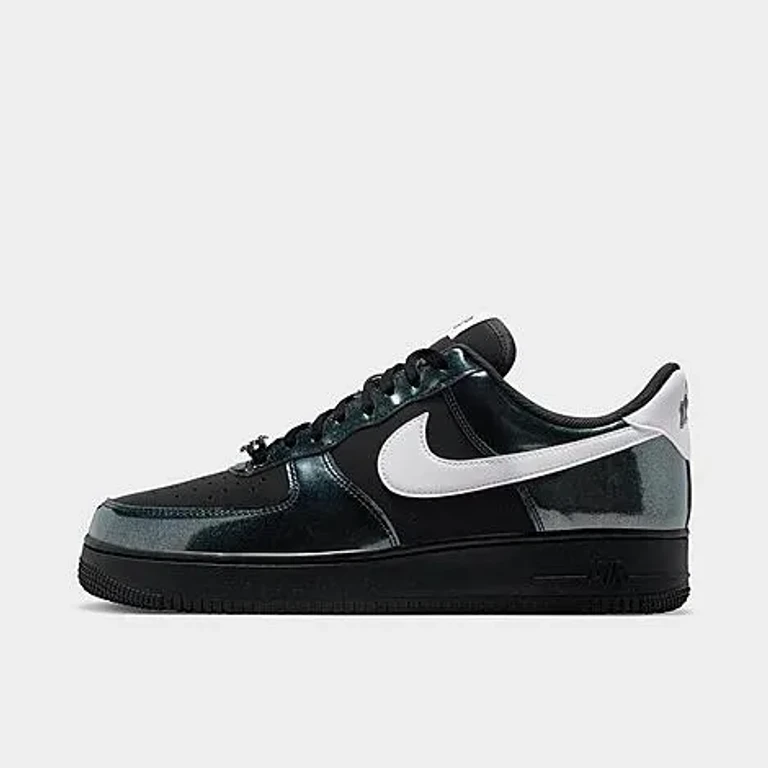 Nike Men's Air Force 1 '07 LV8 SE Glam Rock Casual Shoes in Black/White Size: 7.5