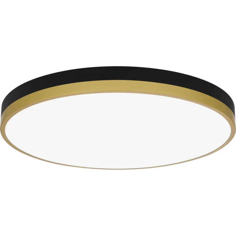 Weldin LED Flush Mount in Matte Black Gold
