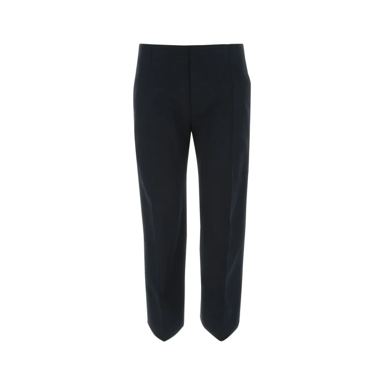 Bottega Veneta Midnight Blue Cotton Cropped Cut Pant
