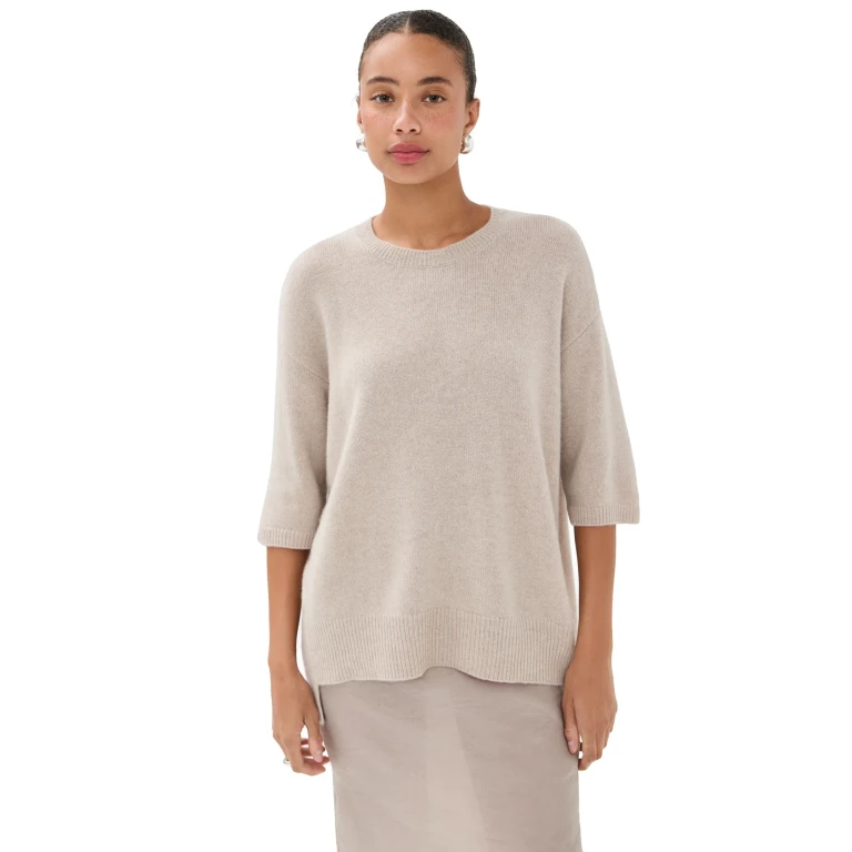 LISA YANG Camille Cashmere Sweater Sand 0