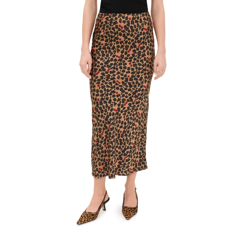 Never Fully Dressed Cherry Leopard Dorris Skirt Brown 4