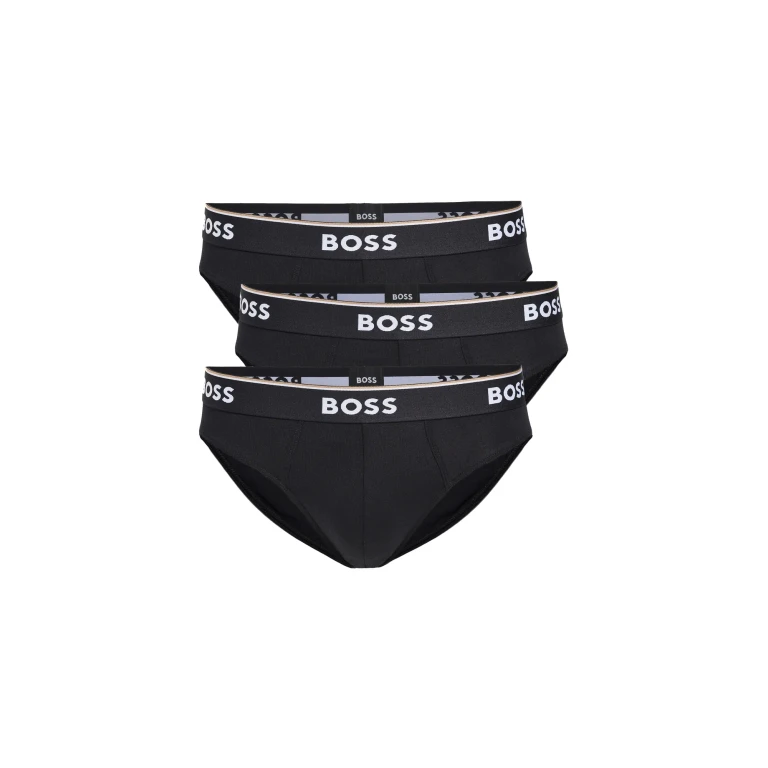 BOSS Stretch Cotton Briefs 3 Pack Black XL