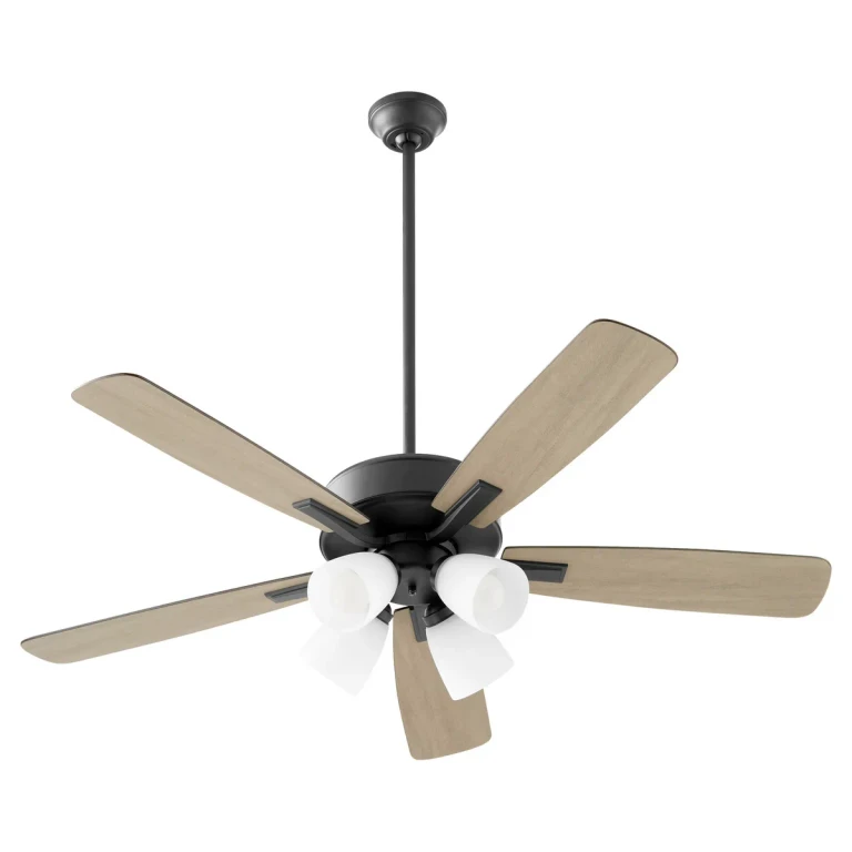 Matte Black 52"Ceiling Fan from the Ovation Collection