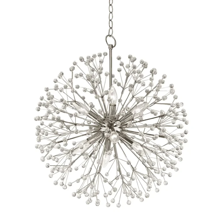Dunkirk 8-Light Chandelier in Polished Nickel