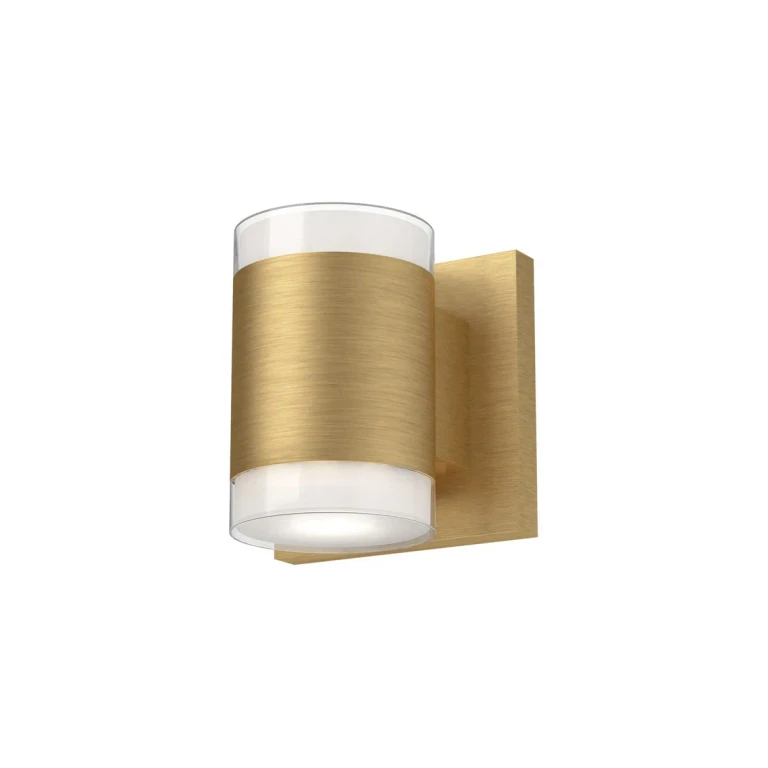 Brushed Gold LED Wall Sconce from the Norfolk Collection