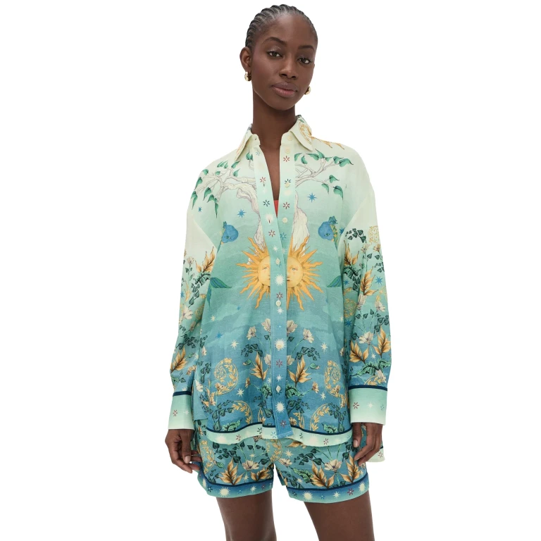 Agua Bendita Anastasia Solstice Shirt Multicolor M/L