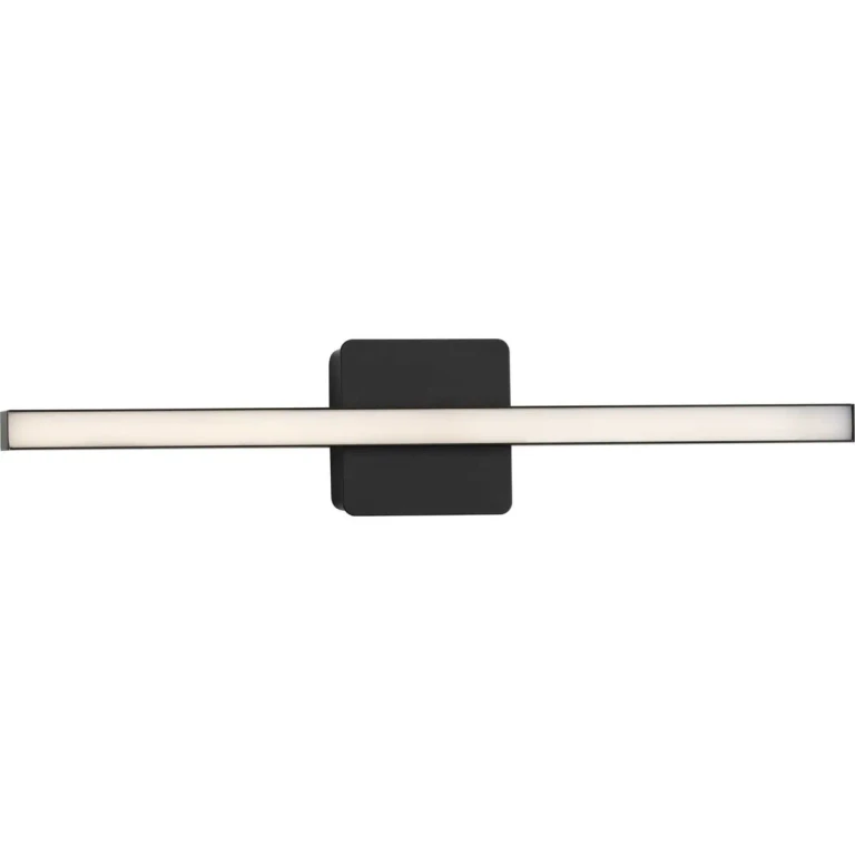 Matte Black LED Linear Vanity from the Phase 4 Led Collection
