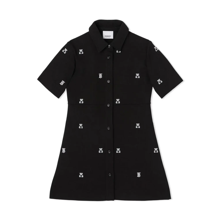 Robe Burberry longueur genou - Noir