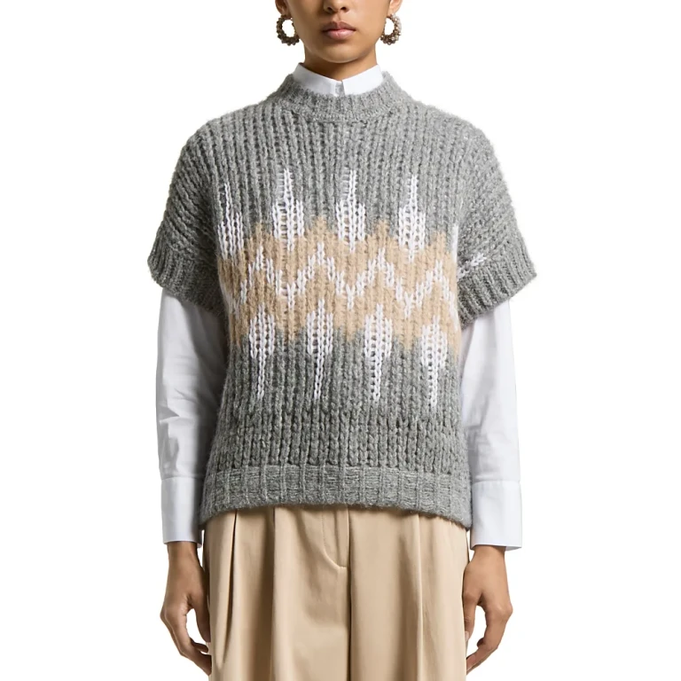 Peserico Short Sleeve Knitted Sweater