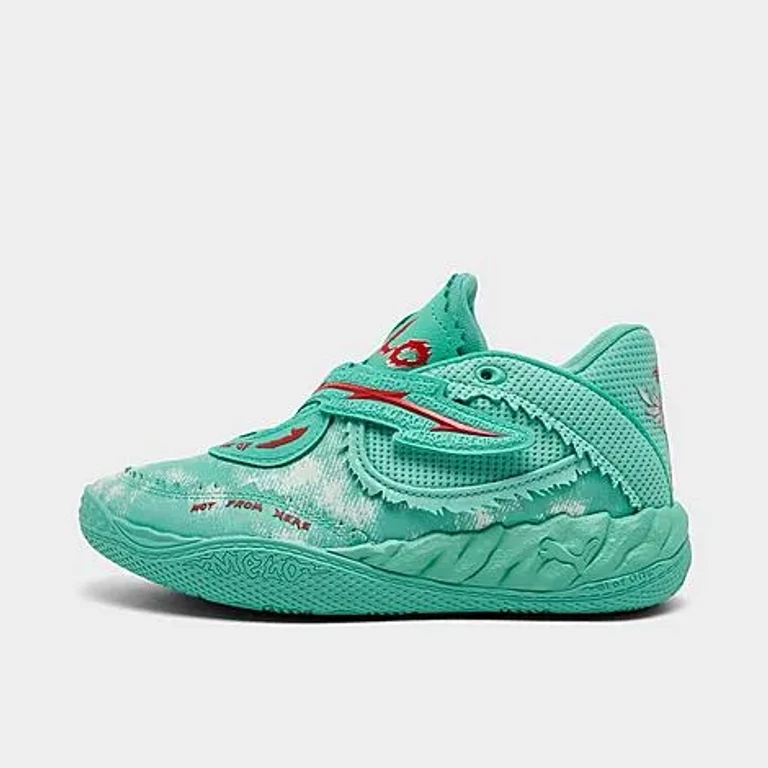 Little Kids Puma LaMelo Ball MB.05 Basketball Shoes in Aquatic/For All Time Red Size: 1.0
