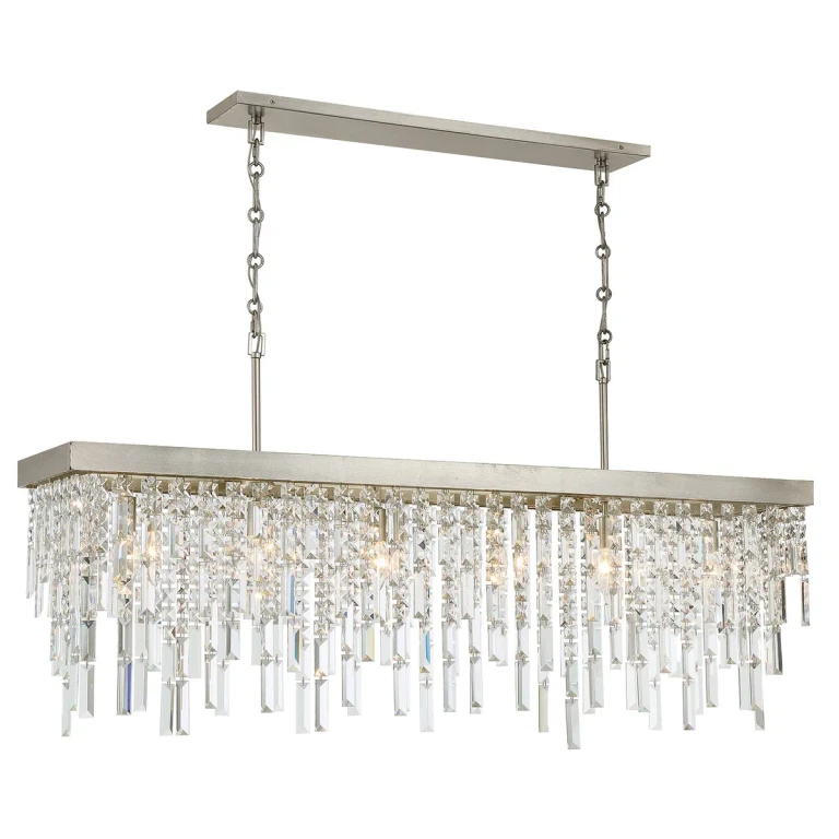 Antique Silver Linear Chandelier from the Winfield Collection