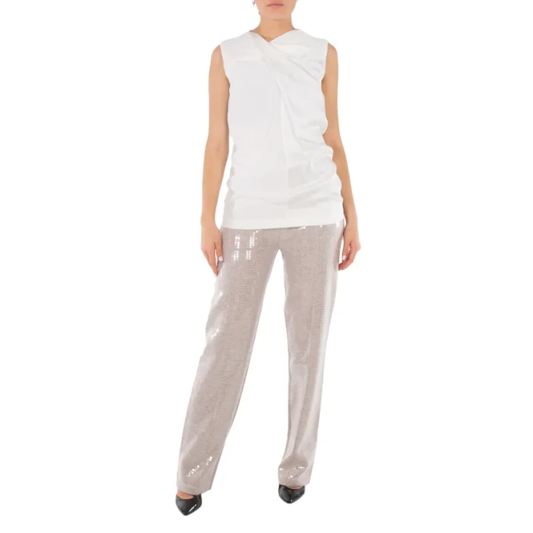 Burberry Sequins Embellished Carina Cashmere Pants