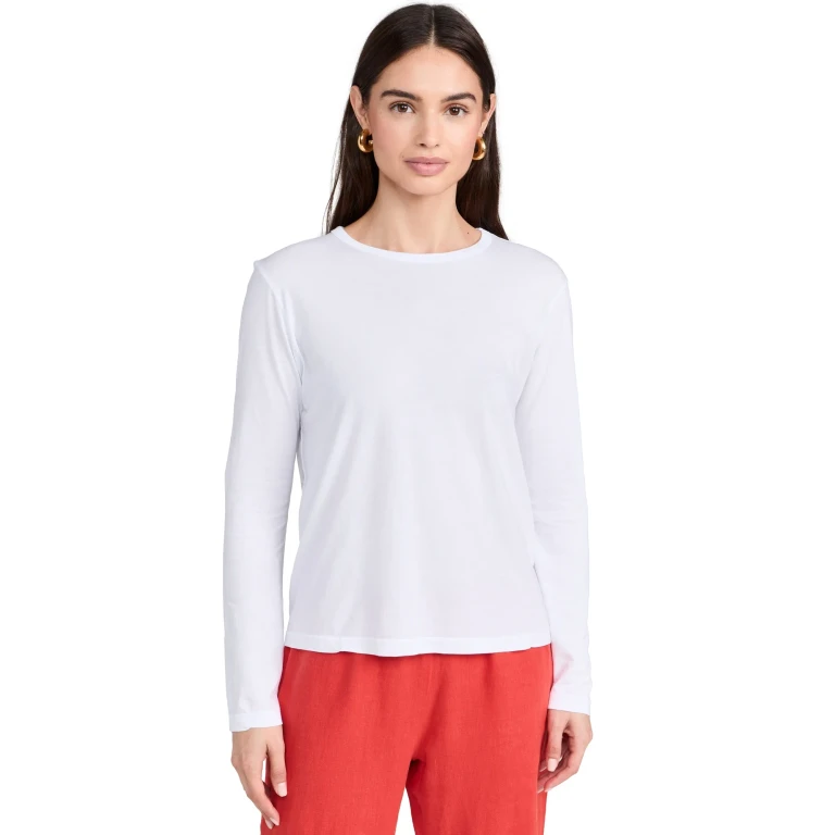 DONNI. The Jersey Relaxed Long Sleeve Tee Powder XXL