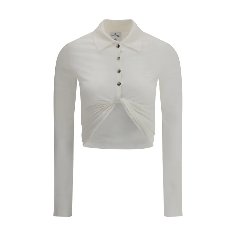 Courrèges Polo With Twisted Detail