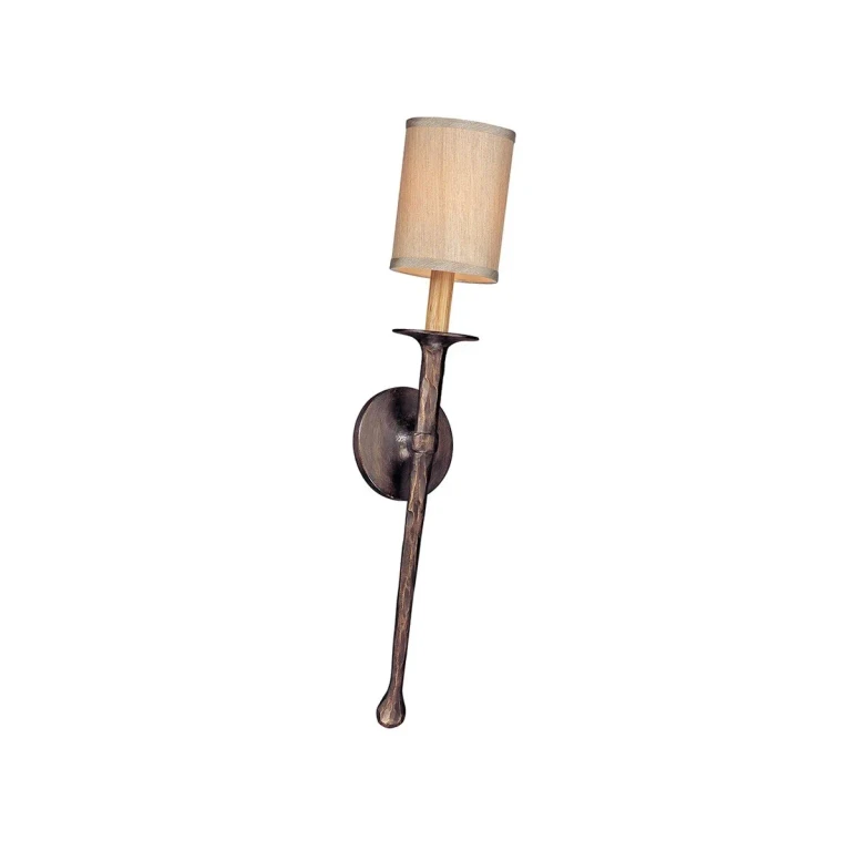 Forged Iron One Light Wall Sconce from the Faulkner Collection