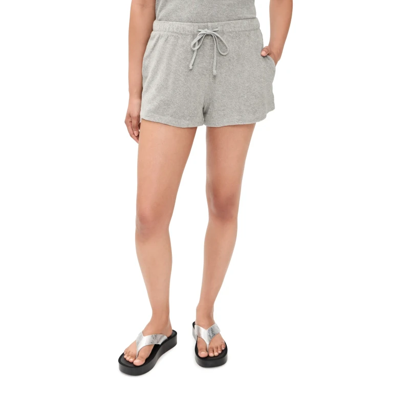 Suzie Kondi Shallis Terry Shorts Grey Heather XS